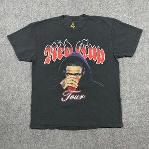 4Hunnid T Shirt Red Cup 2023 Concert Tour Faded Tee Hip-hop Large 0179